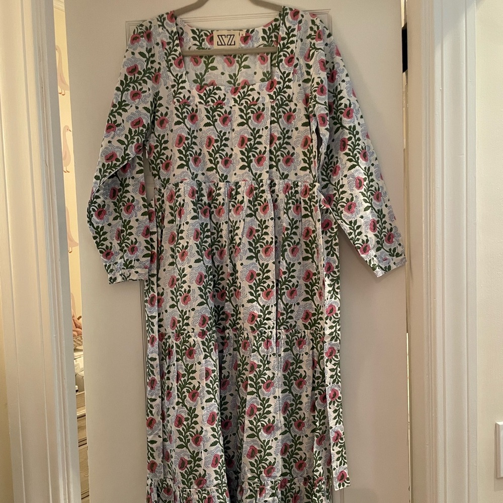 SZ Blockprints Floral Midi Dress